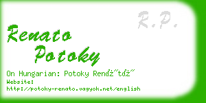 renato potoky business card